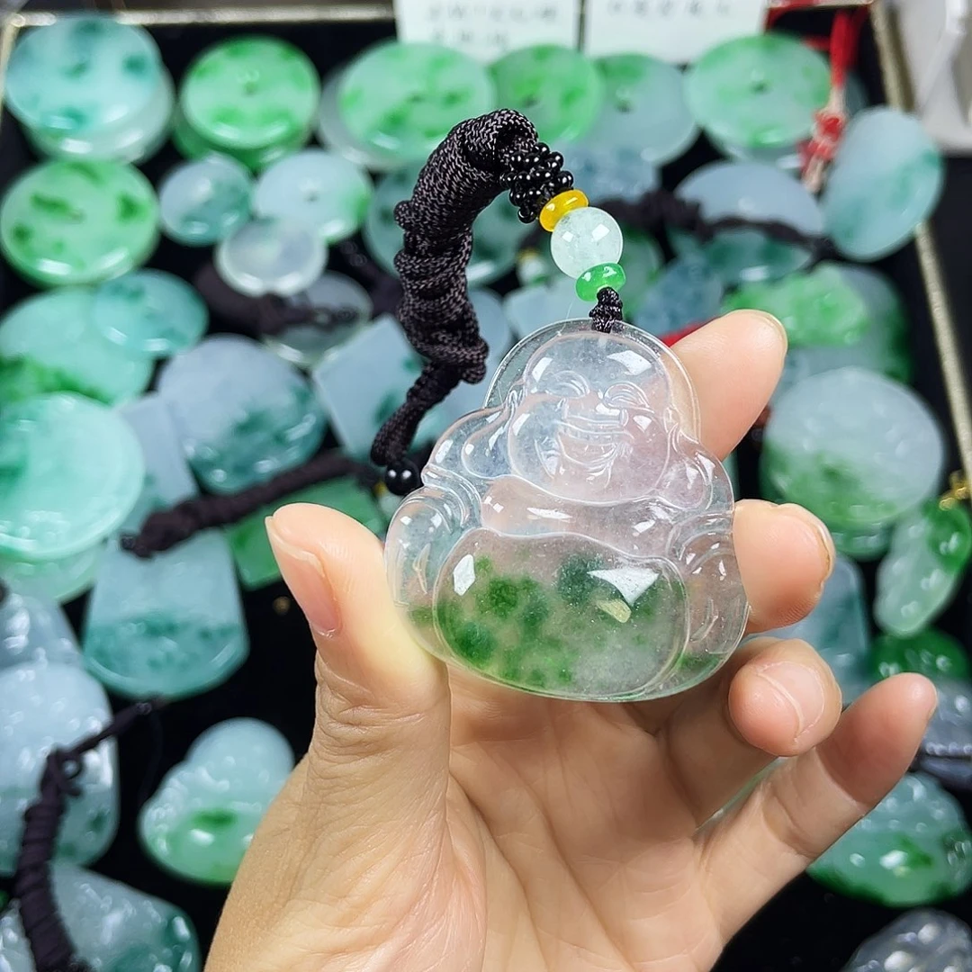 风***珠翡翠未镶嵌颈饰吊坠