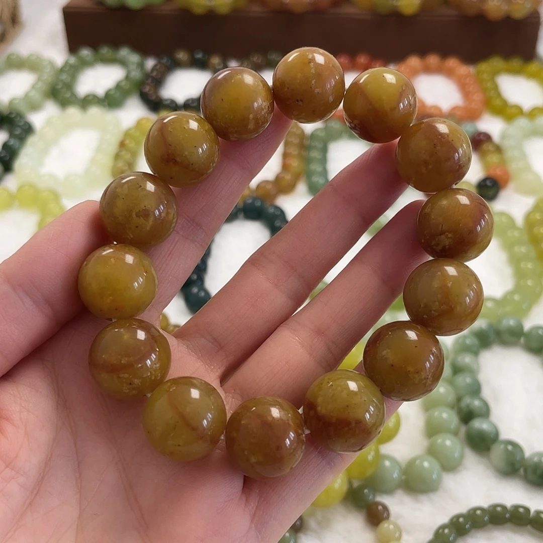 蛇纹石玉未镶嵌手串