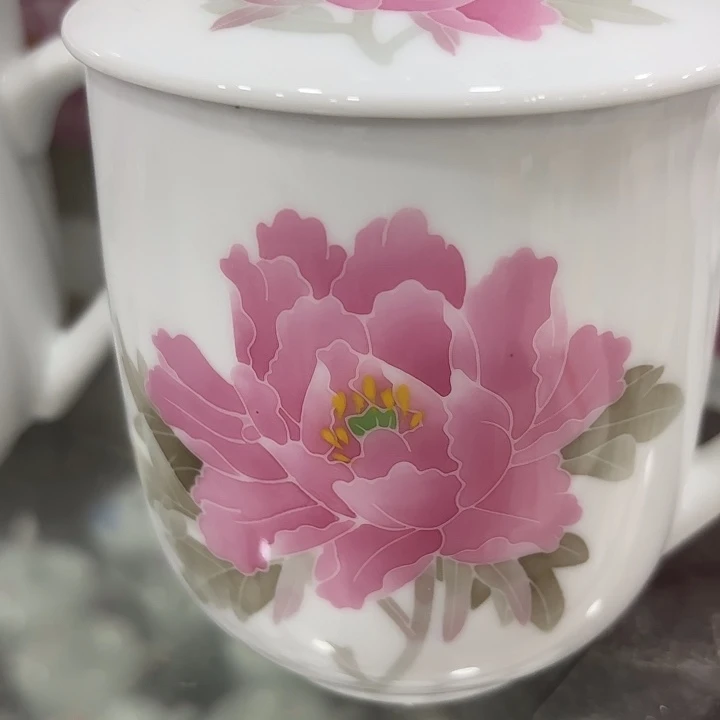 手绘杯子，杯子微瑕