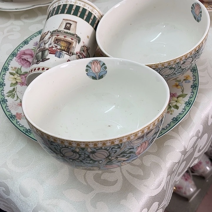 *****新骨瓷四个餐具微瑕完美主义者慎拍