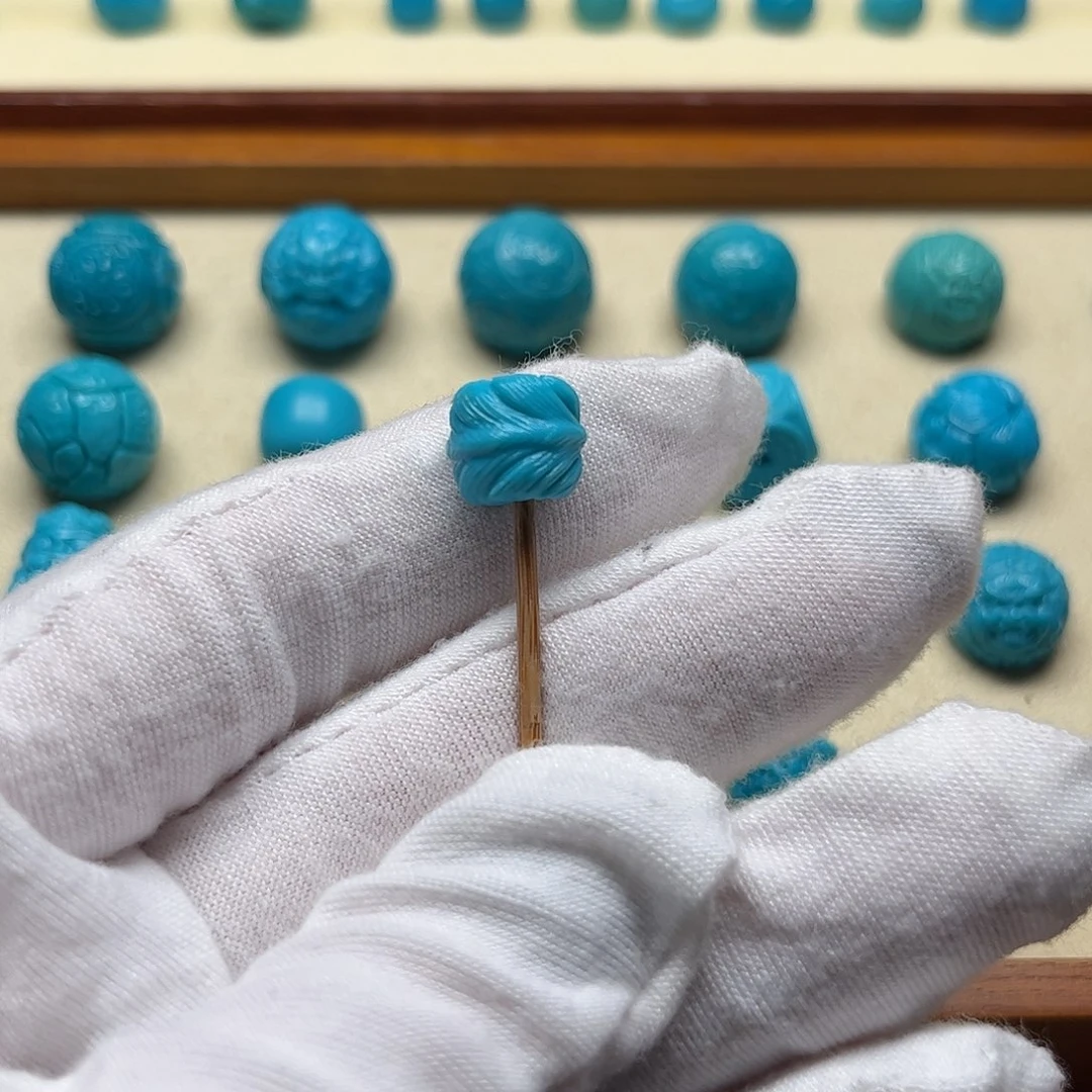 绿松石未镶嵌天然原矿绿松石无镶嵌羽毛10