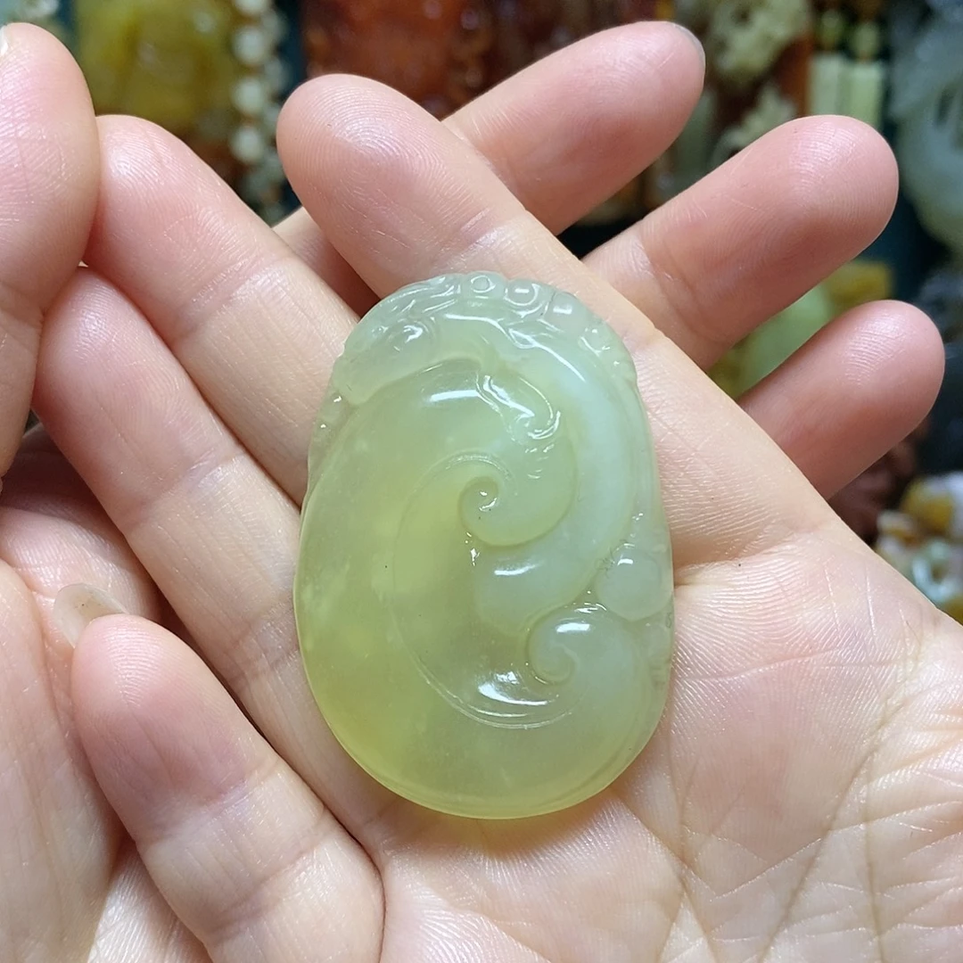 岫玉未镶嵌吊坠(不含链)