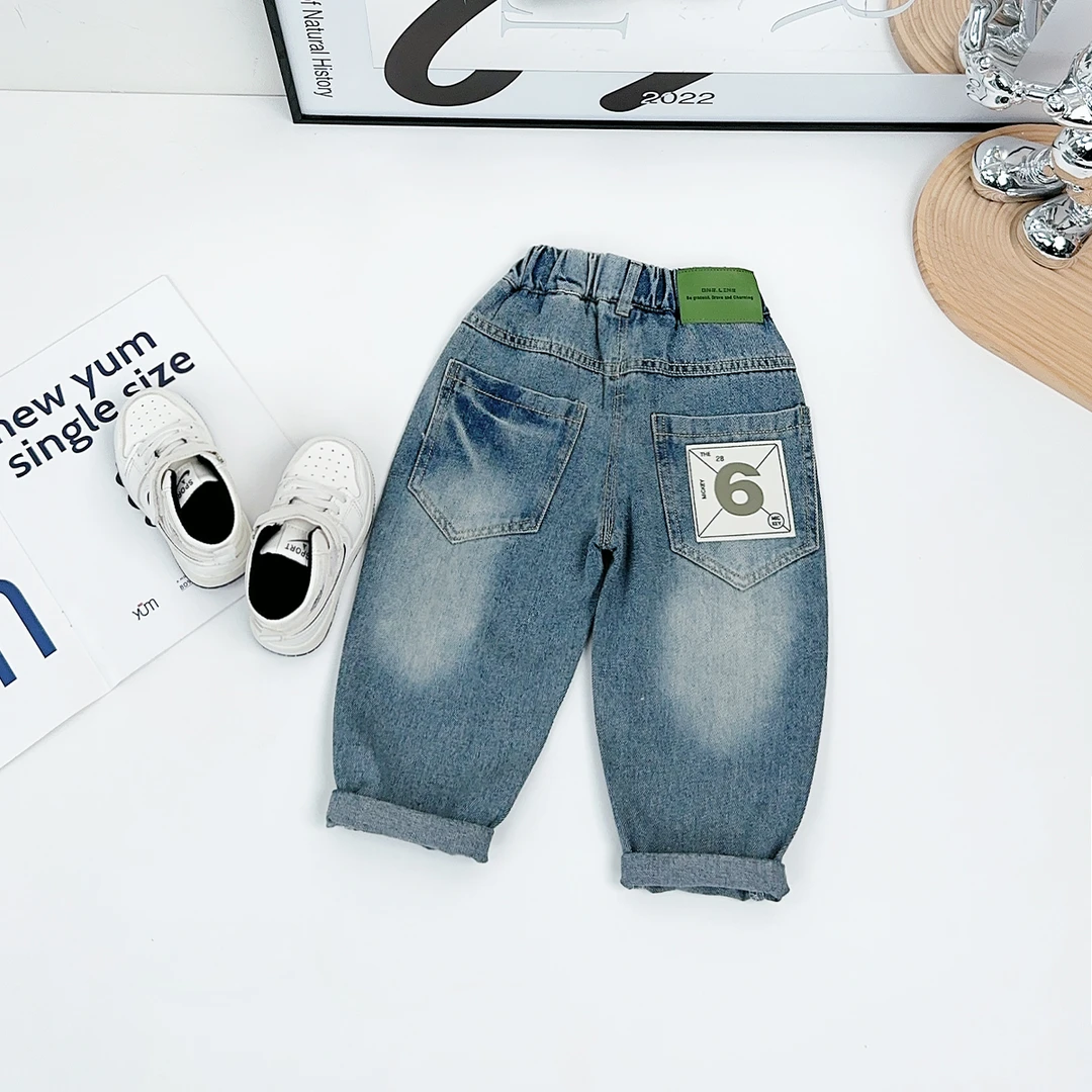 男童裤子春夏款儿童牛仔裤2025新款春装潮 JH019 悠悠童话童装