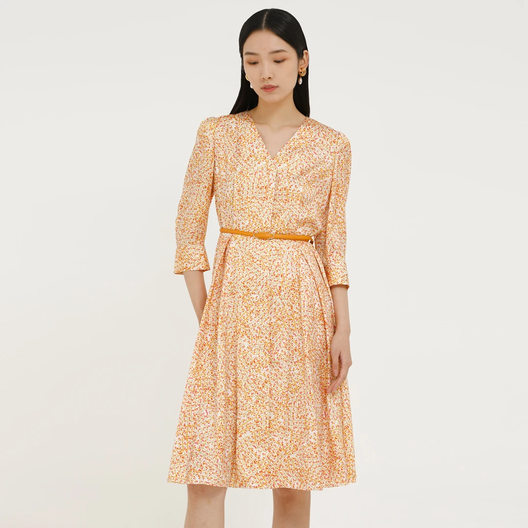 【晨粉专享价】朵拉梵西连衣裙F26A1502