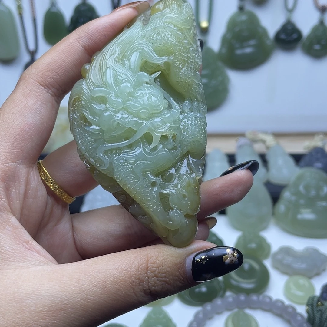 和田玉未镶嵌挂件