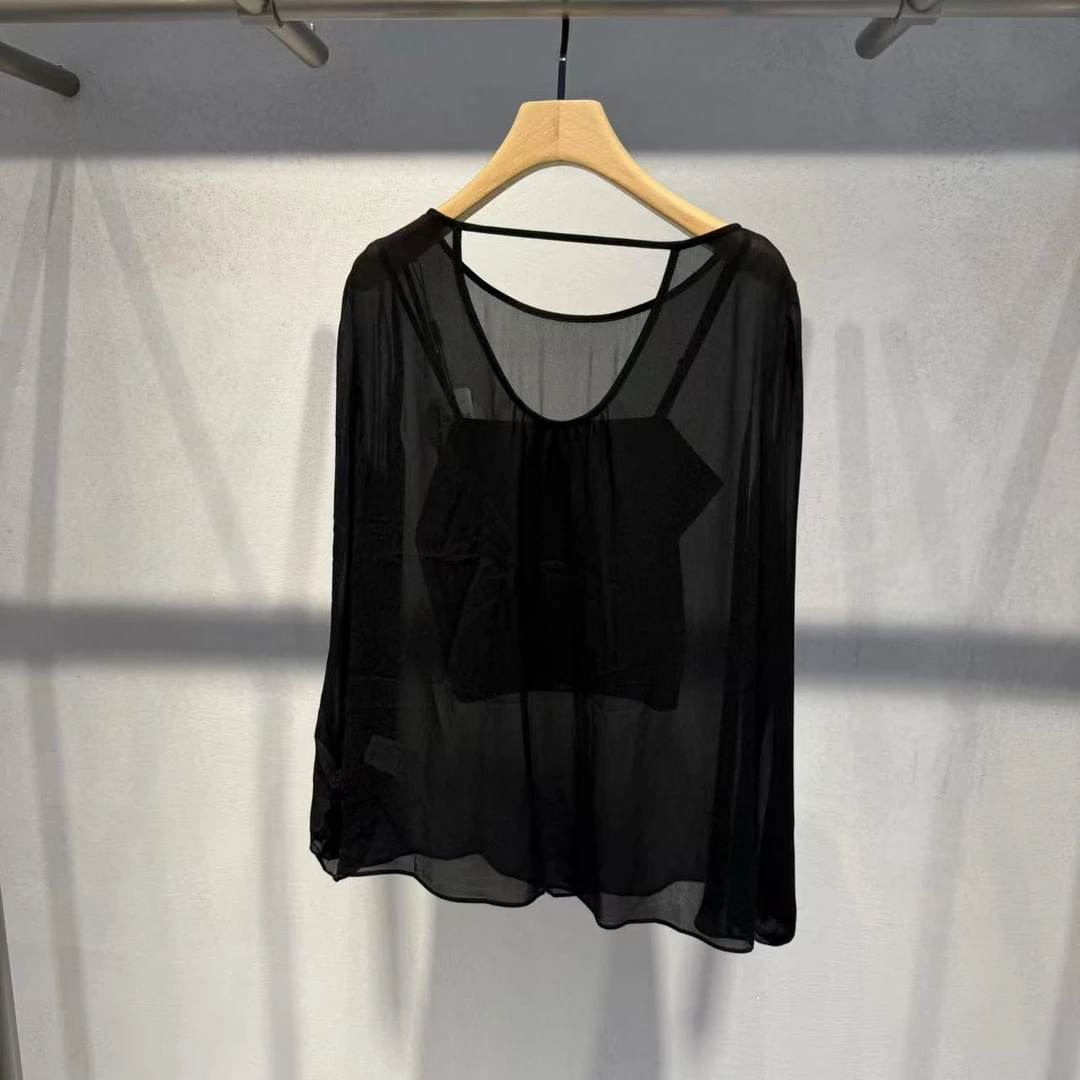 艾家品牌同款5012大牌25夏薄两件套衬衫