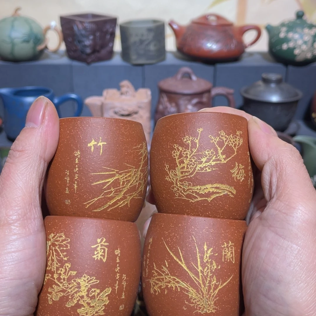 原矿紫砂手工主人杯