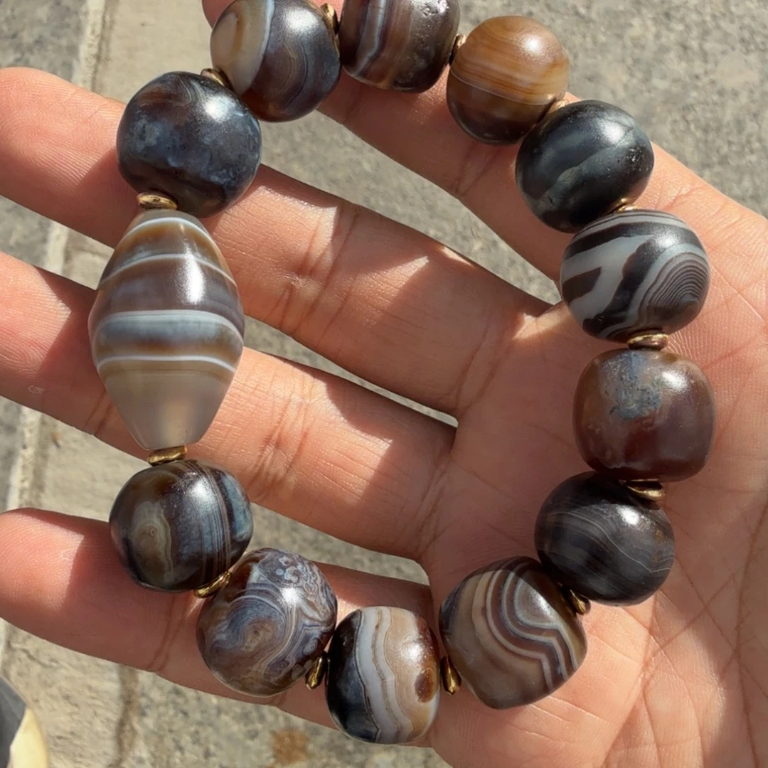 玛瑙/玉髓未镶嵌手链