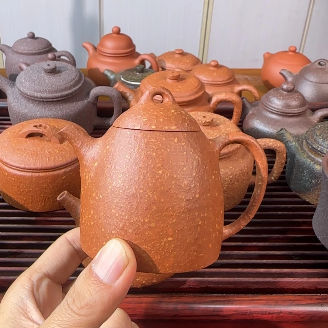 紫砂茶壶八目红降秦权150cc