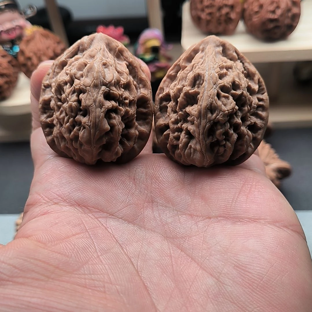 吊坠文玩核桃不打药玄武狮子头40尺