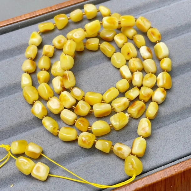 满蜡随型瑕疵蜜蜡6➕项链（1029号）