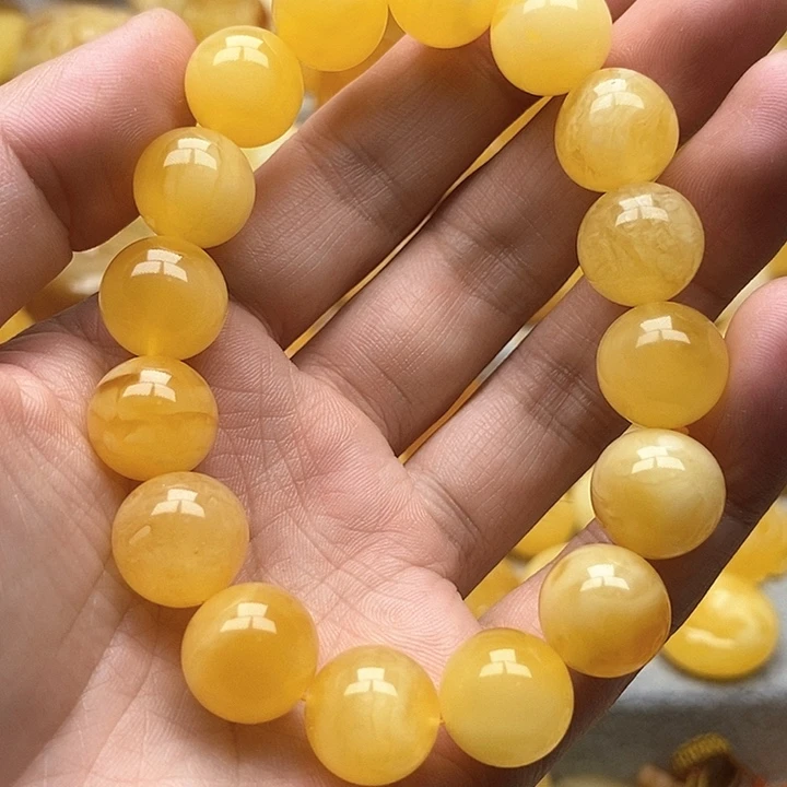 未镶嵌颈饰琥珀琥珀蜜蜡手串