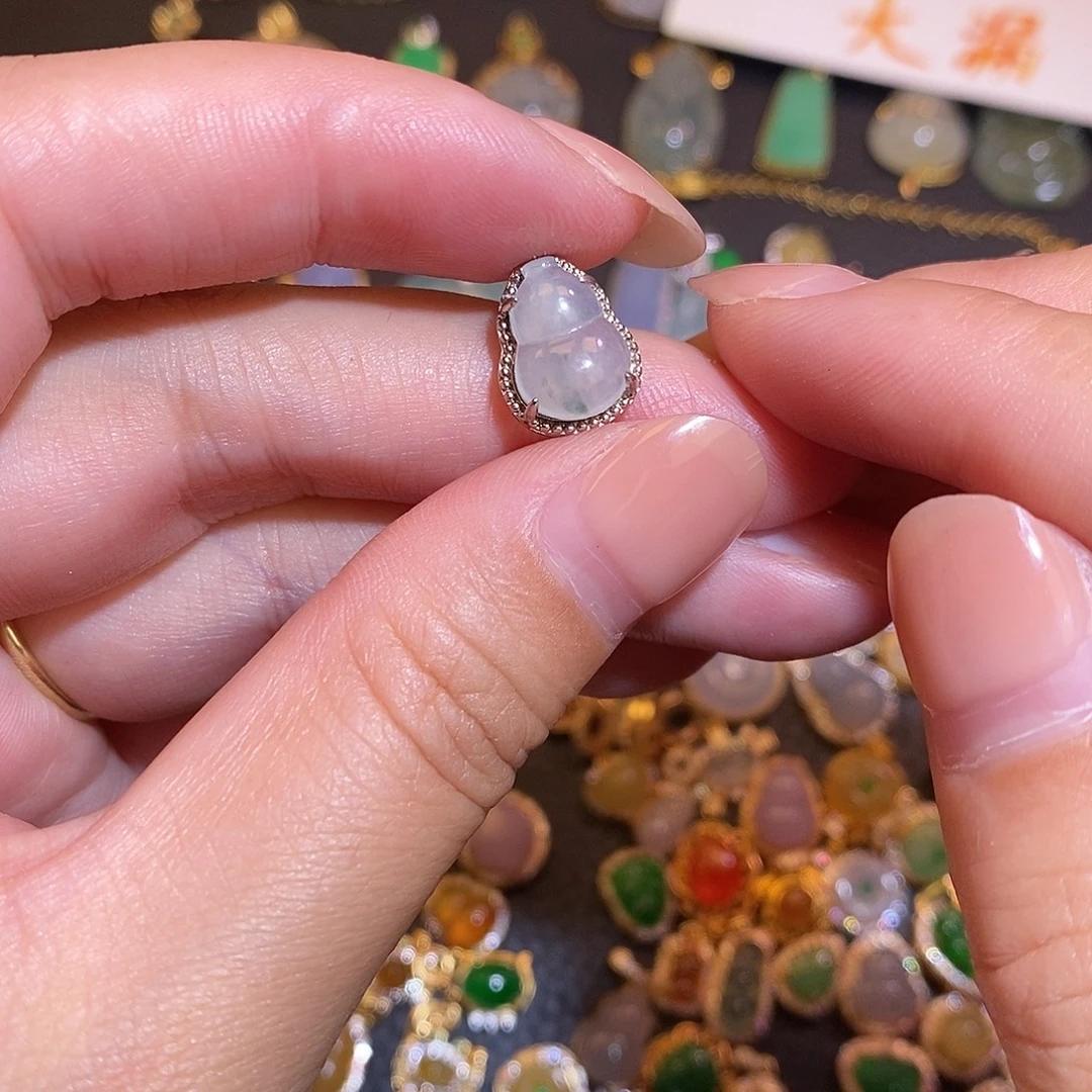 翡翠银S925镶嵌项链