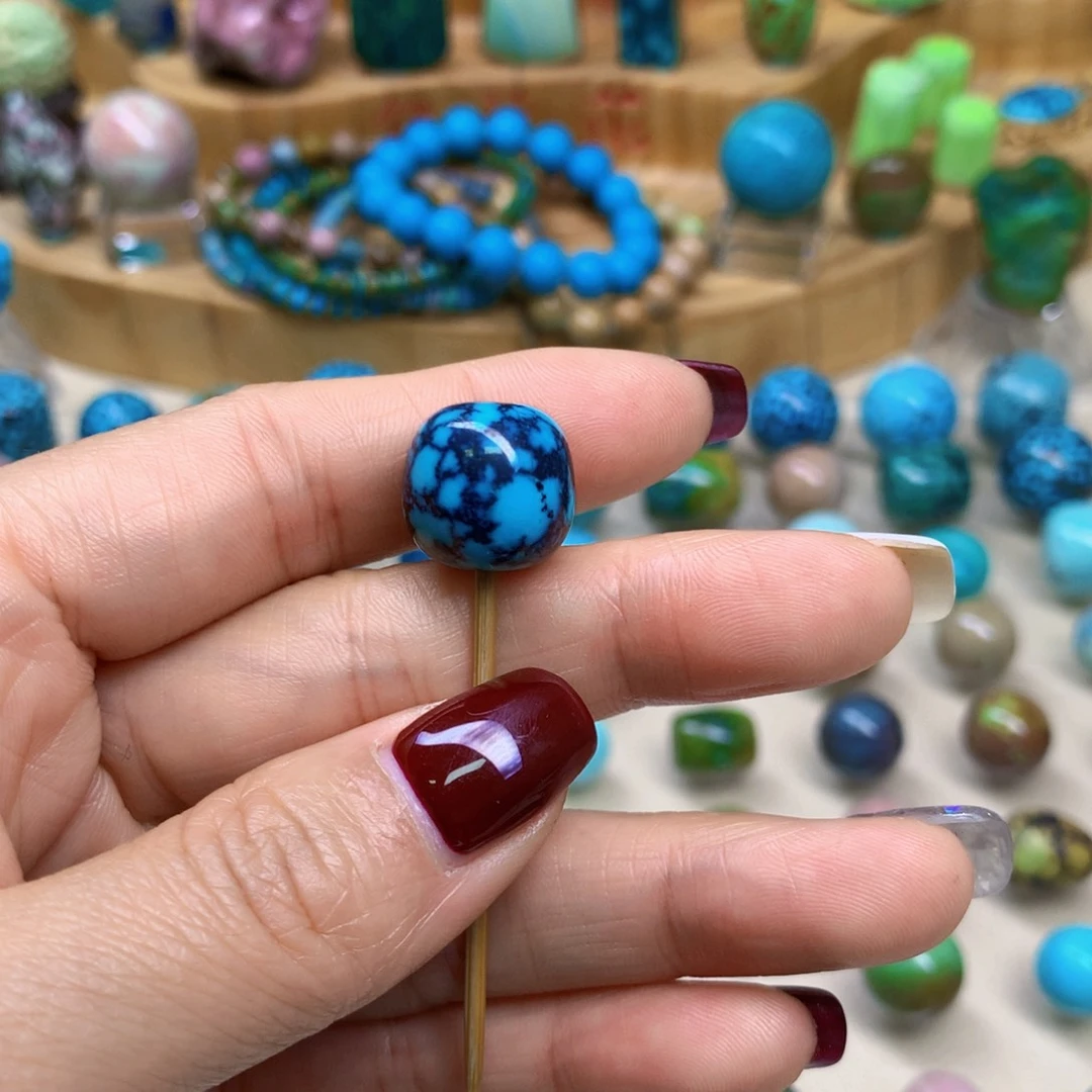 绿松石未镶嵌三彩随行