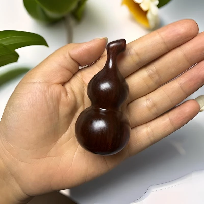 精品非洲紫檀木[葫芦]福禄平安挂件手把件摆件