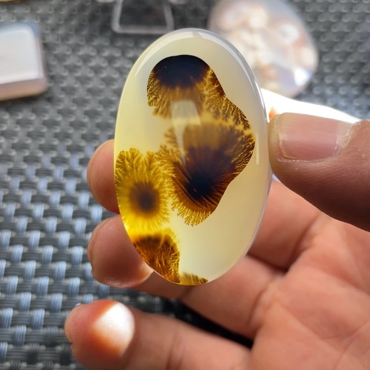 沉***金玛瑙/玉髓未镶嵌颈饰