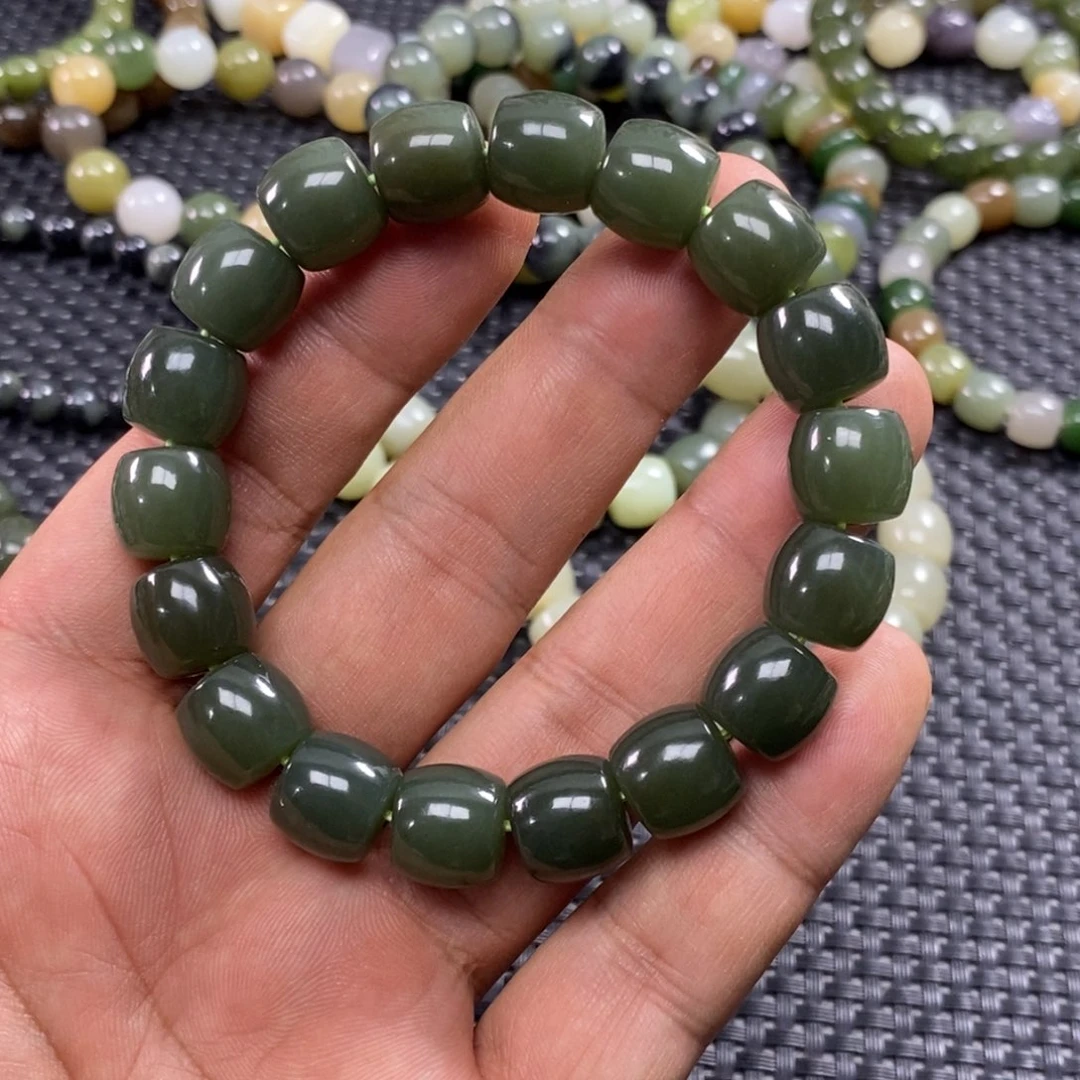 和田玉未镶嵌手链