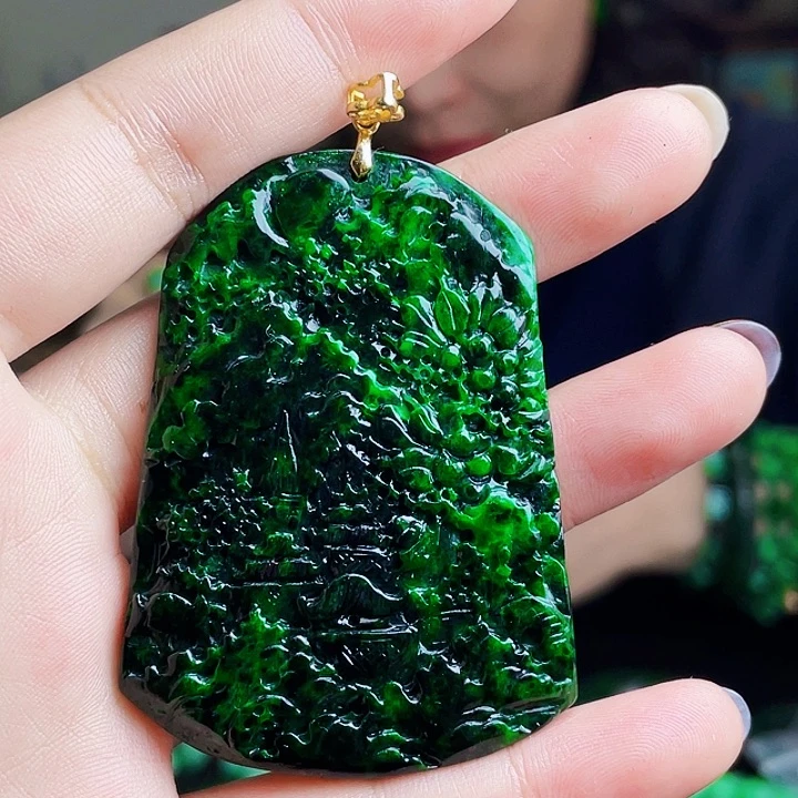 翡翠银S925镶嵌颈饰多样性