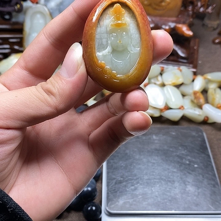 和田玉未镶嵌挂件