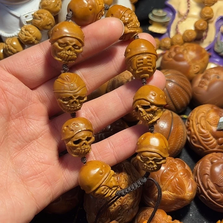 橄榄核手串/手链骷髅军团