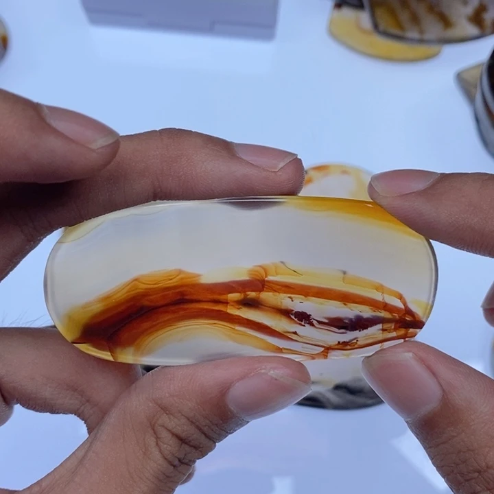 未镶嵌玛瑙/玉髓珠宝半成品