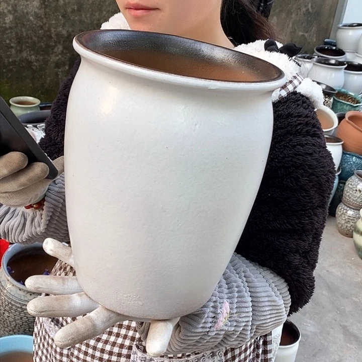 紫砂花盆正品口20高25