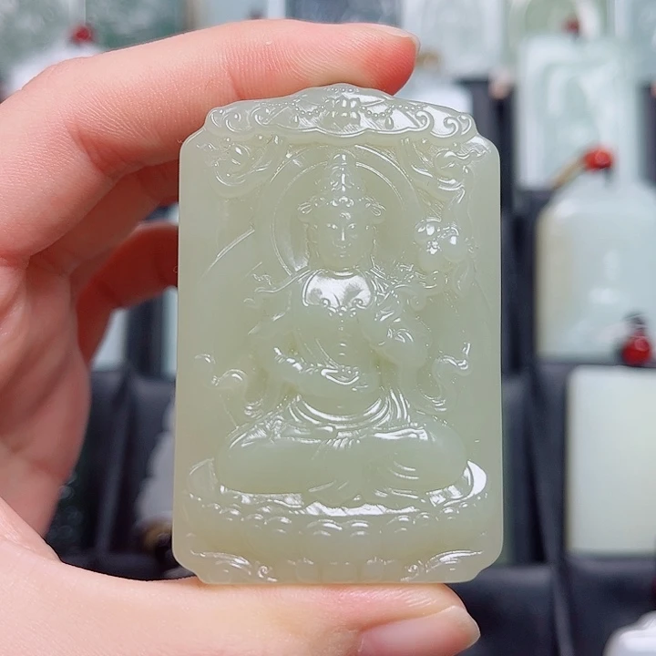 和田玉未镶嵌挂件