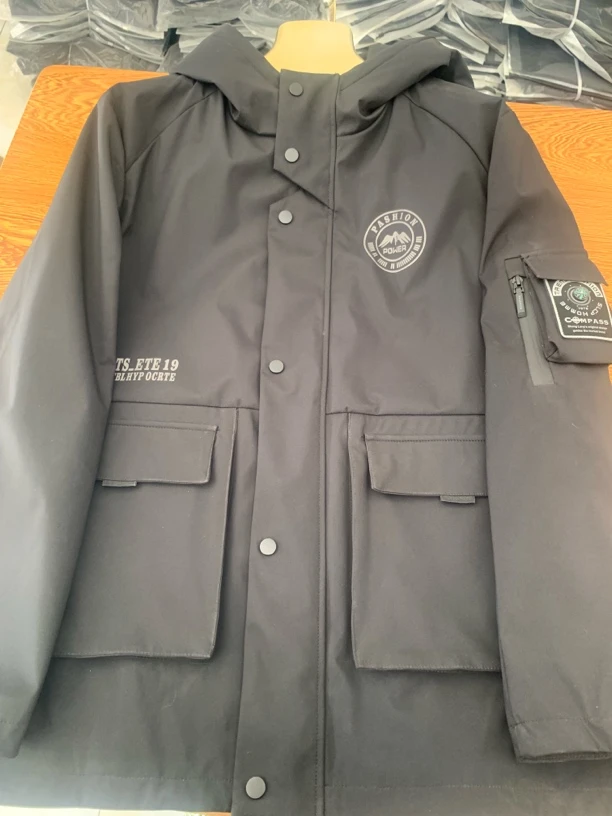 男士连帽冬季保暖外套可拆卸皮毛派克服