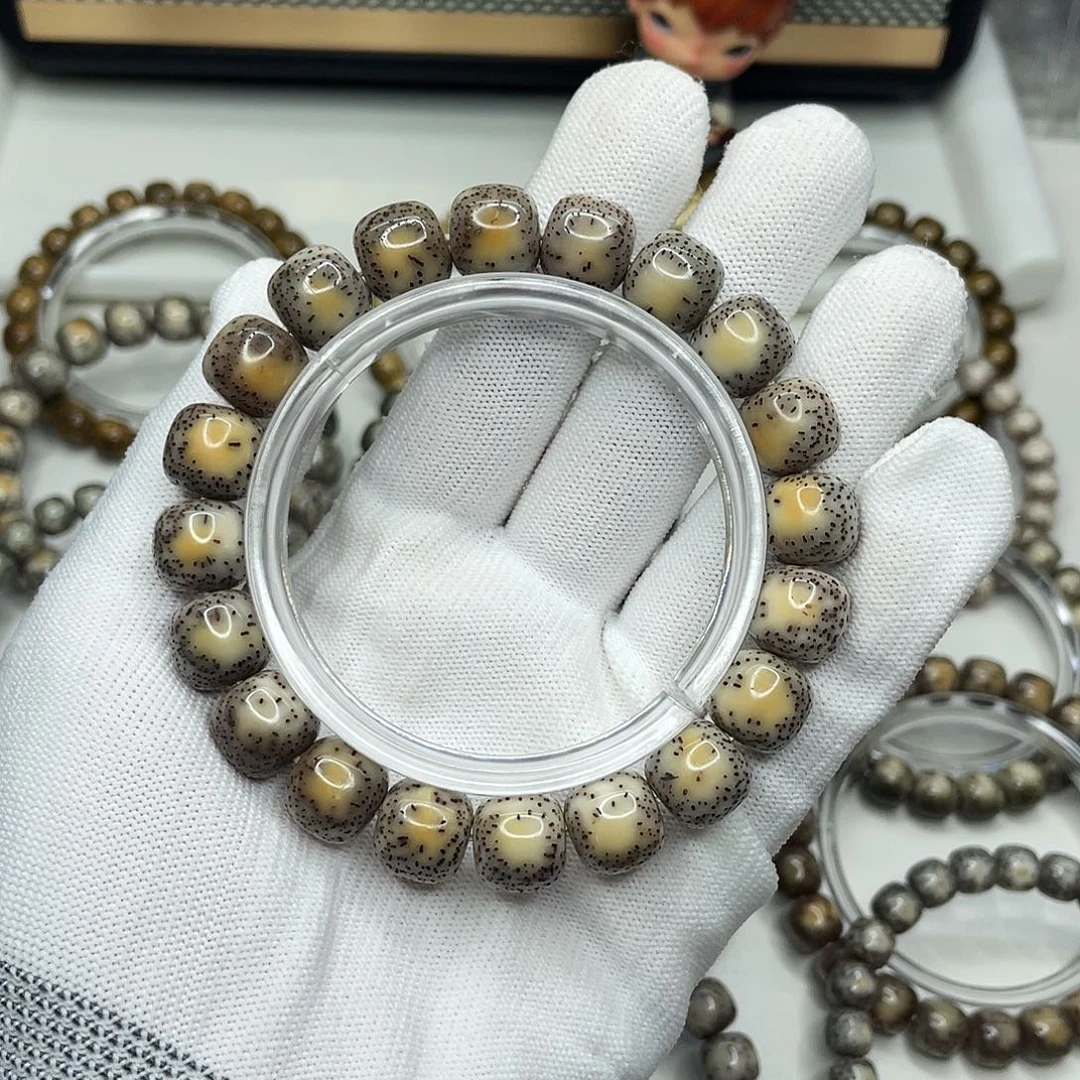 星月菩提手串12mm 糯冰火烧云侧留白