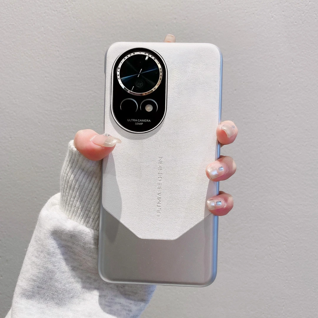 高端素皮纹适用华为nova13手机壳新款高档nova12Pro秒变非凡大师