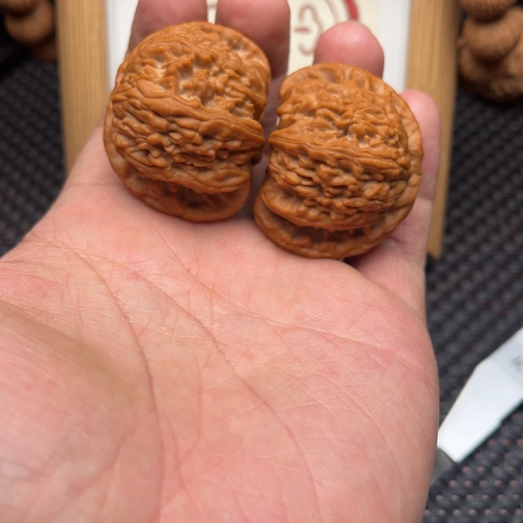 吊坠文玩核桃番*蒋白狮子40.5全品