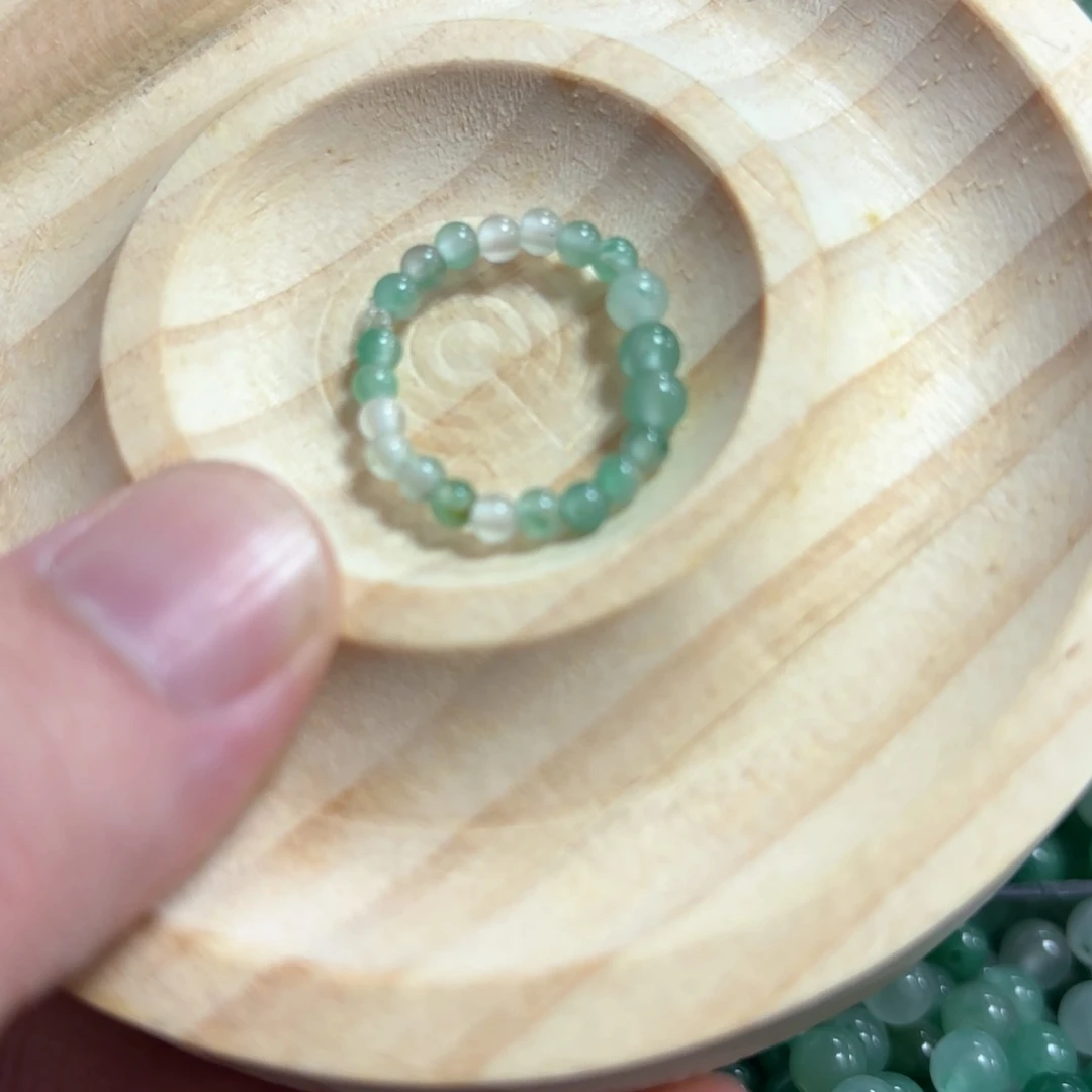 石英质玉戒指未镶嵌3+5mm