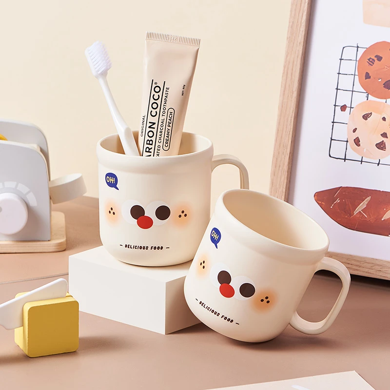 卡通便捷刷牙杯家用儿童男孩女孩加厚牙缸高颜值牙刷牙膏漱口杯子