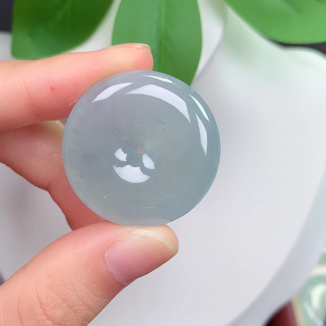 颈饰未镶嵌翡翠平安扣 29.1-6.1mm