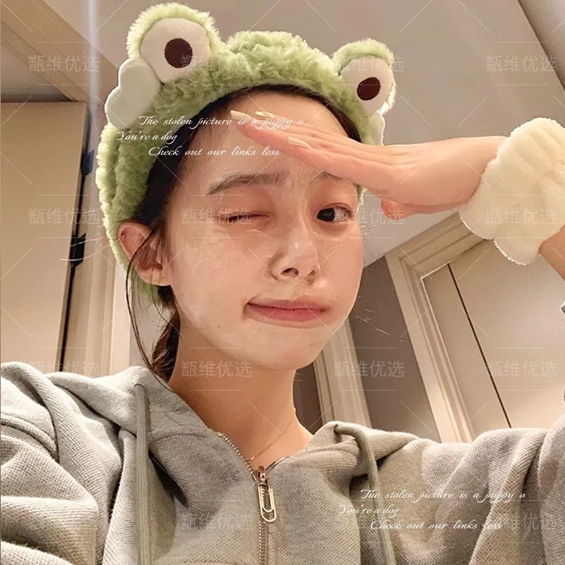 可爱毛绒小熊发箍女2025新款洗脸敷面膜头箍防滑发捆压发发卡发饰