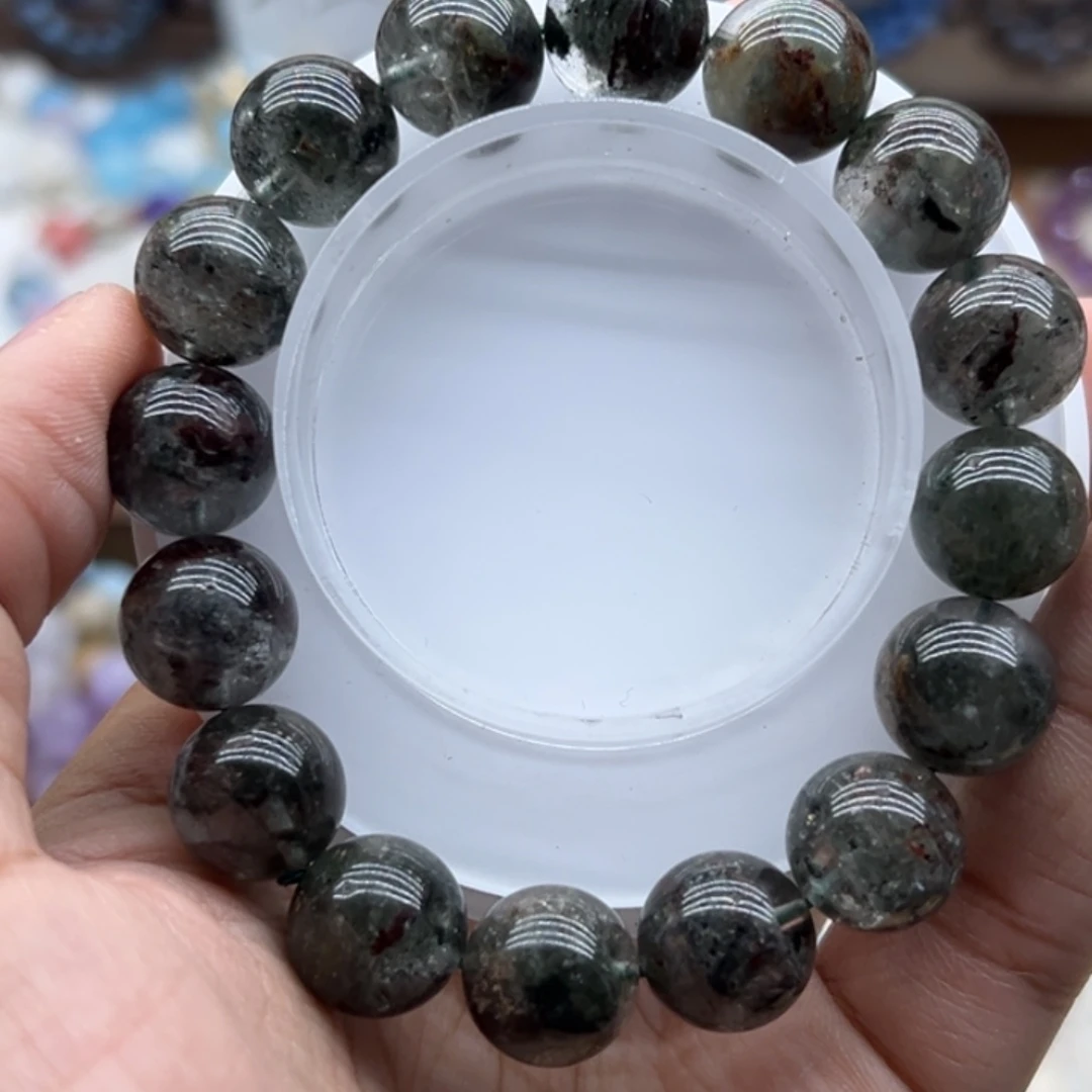 手链水晶未镶嵌13咪绿幽灵