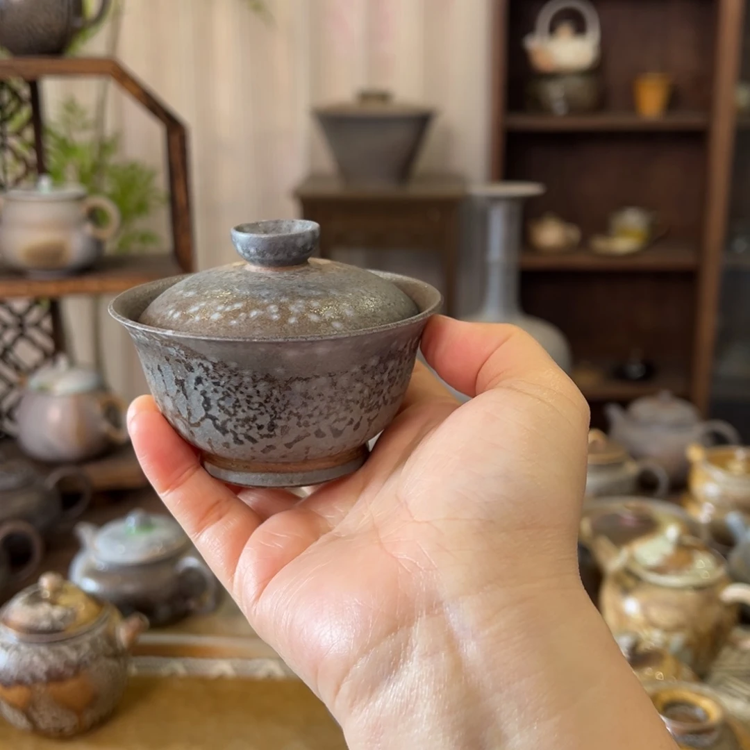 49中白盖碗福利柴烧