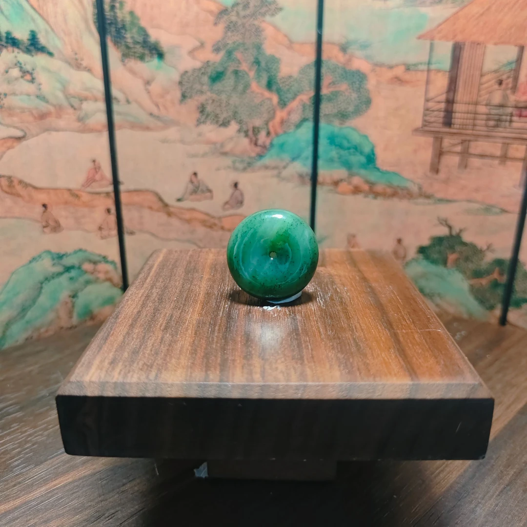 N和田玉碧玉平安扣吊坠0822