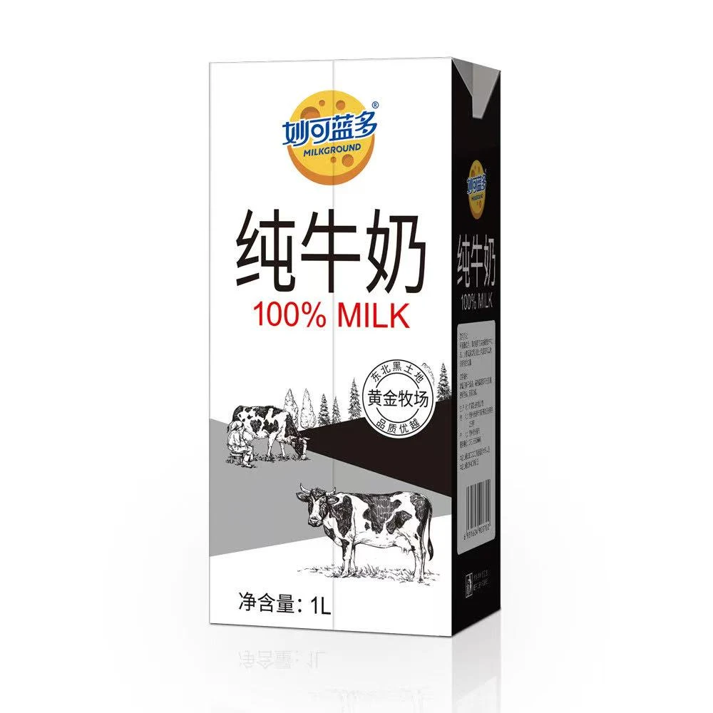 妙可蓝多特惠1L家庭装纯牛奶早餐速食代餐