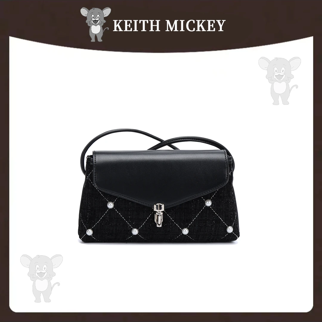 【工厂直销】2025Keith Mickey春夏新款时尚女士单肩斜跨包8588