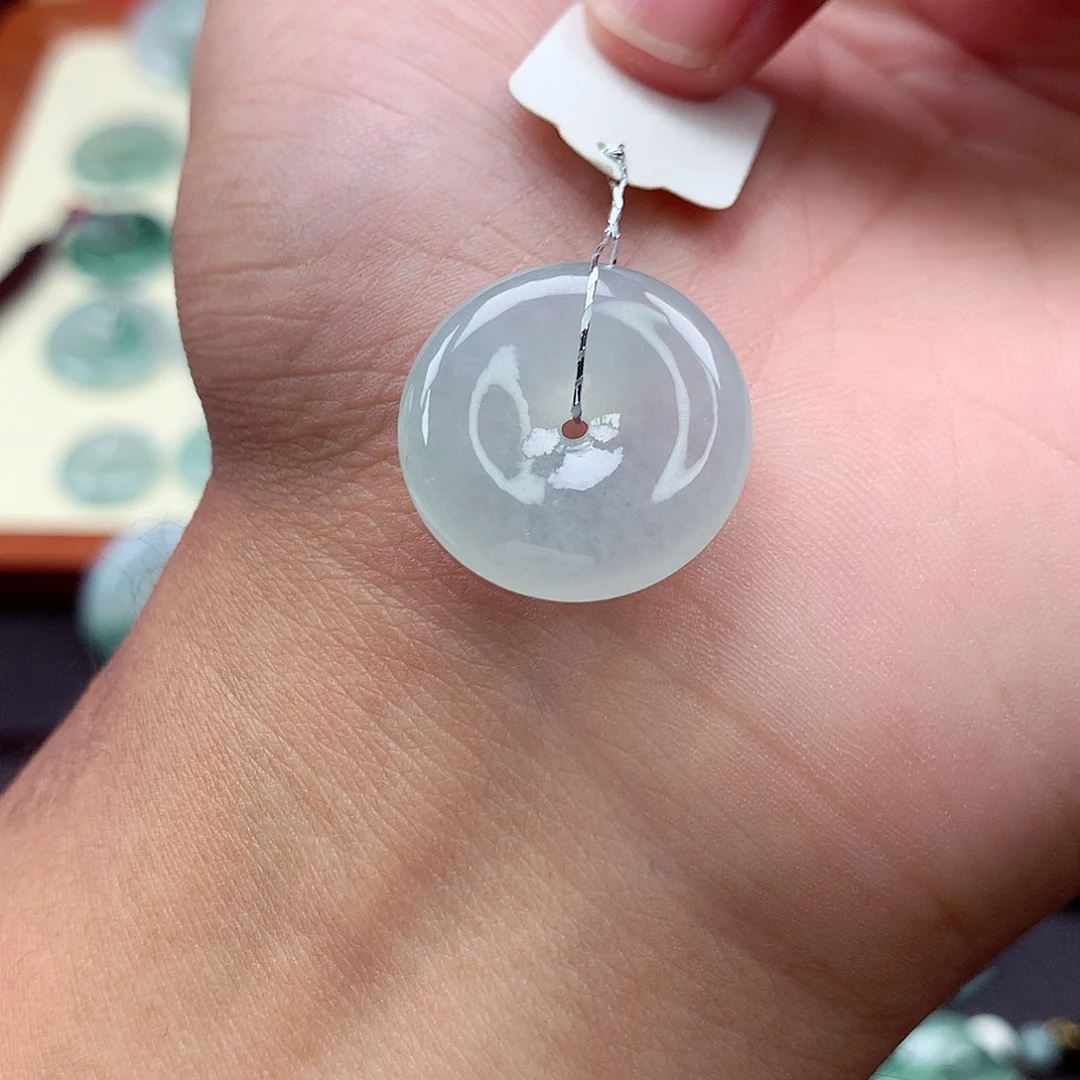 翡翠未镶嵌颈饰19 尺寸20-5.6