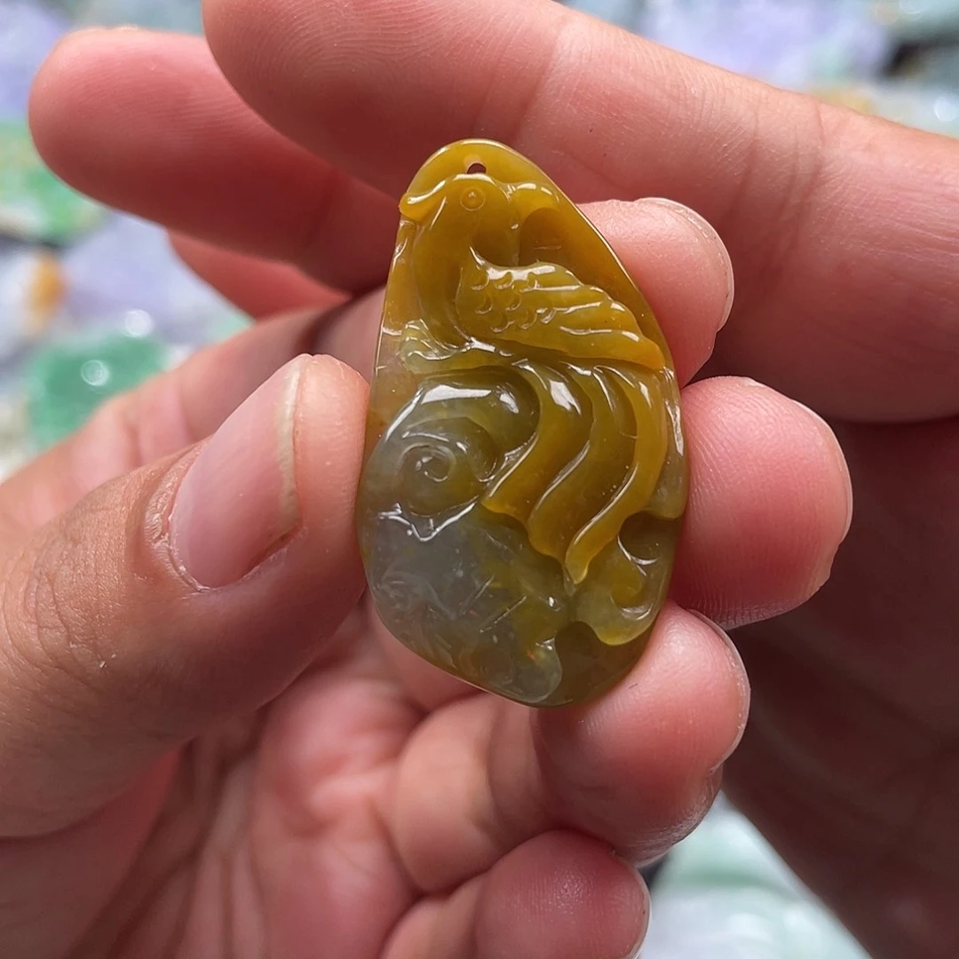 翡翠未镶嵌颈饰翡玉缘翡翠