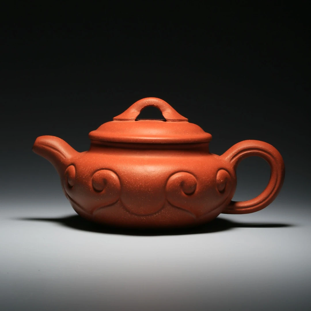 Lot520 80年代订制如意仿古壶 高8cm 长16.5cm 300cc