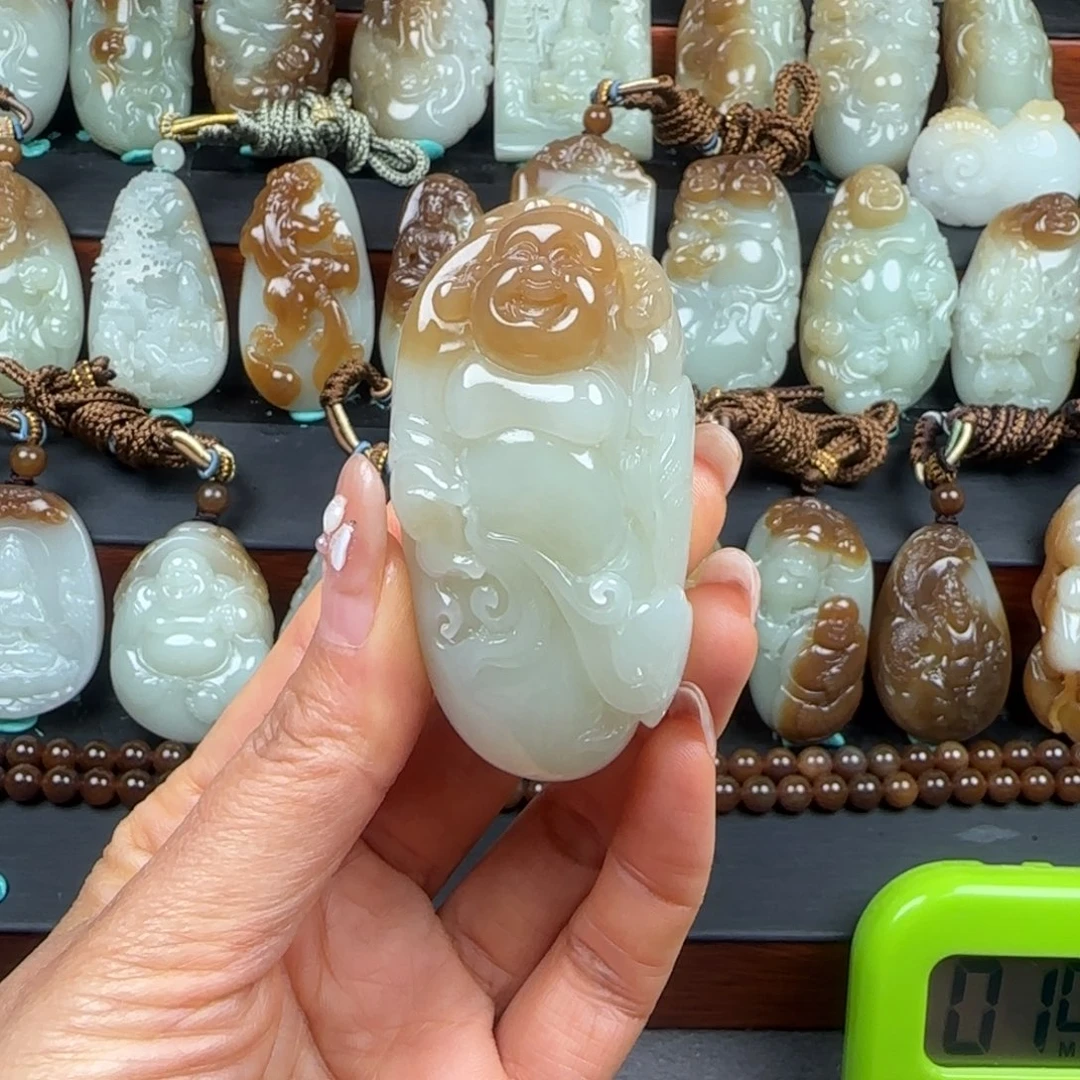 和田玉挂件未镶嵌麒*哥