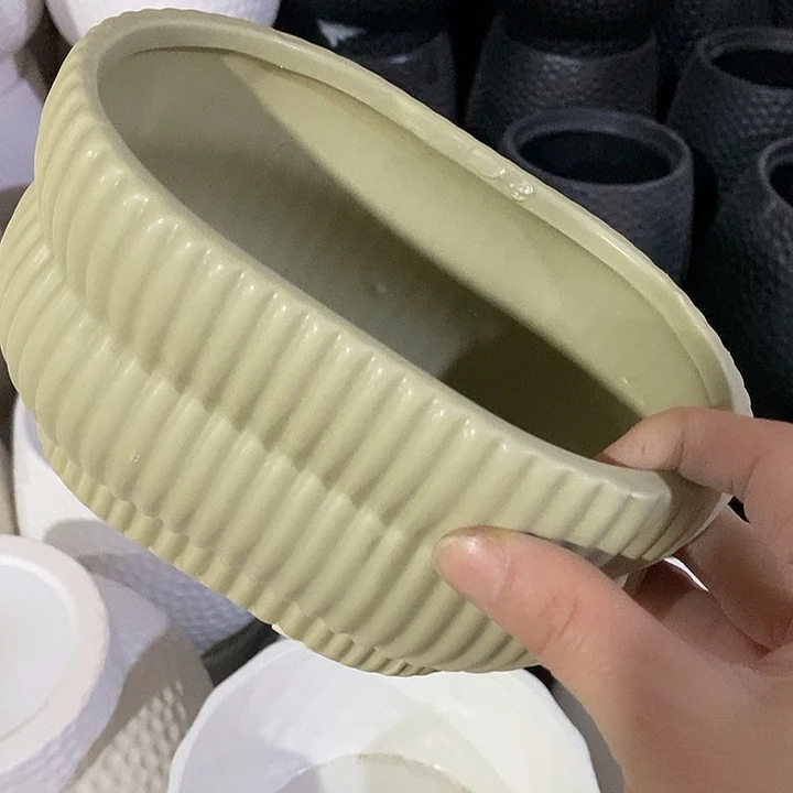 陶摆件陶盆有孔 瑕疵介意勿拍