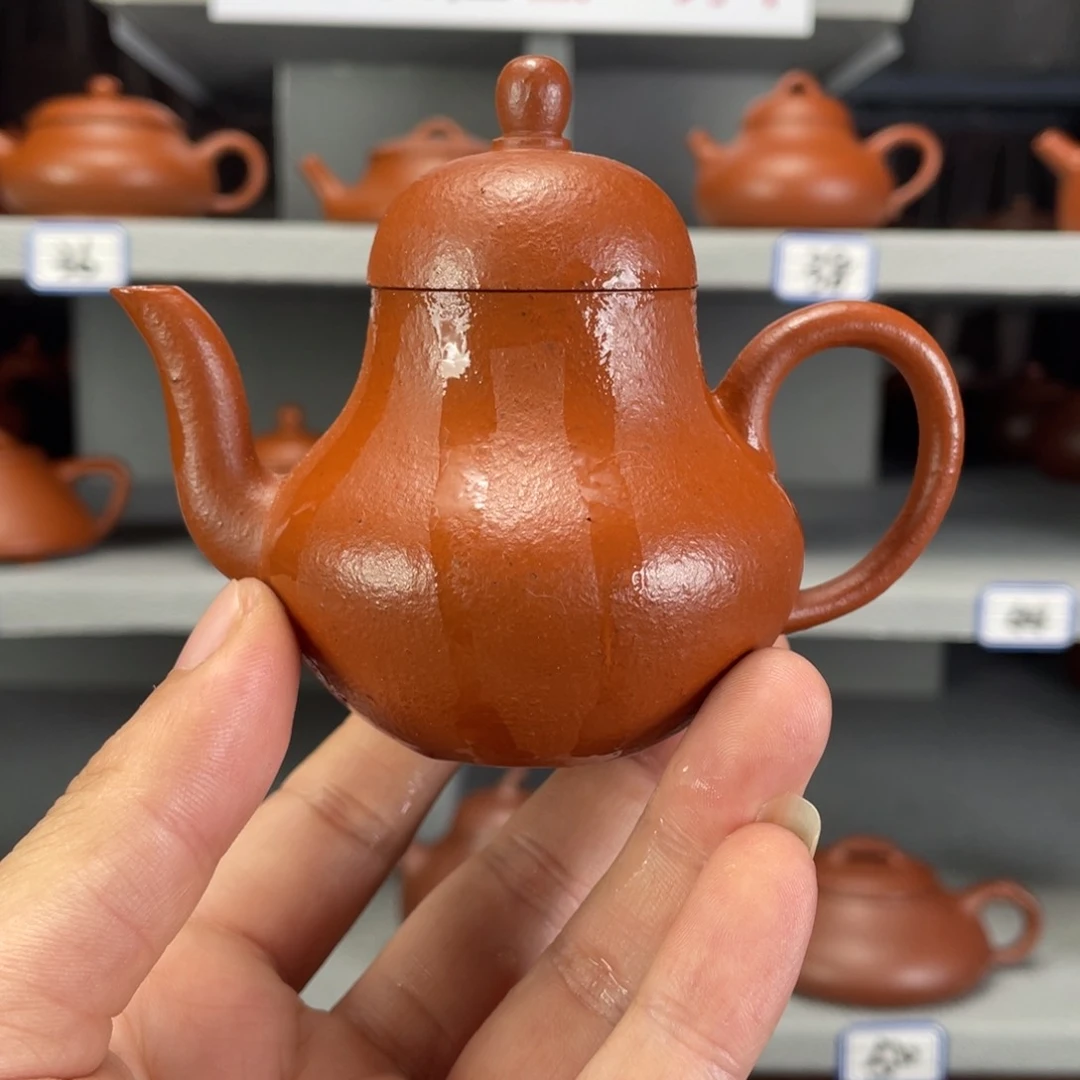 茶壶紫砂赵庄朱泥全手工100毫升