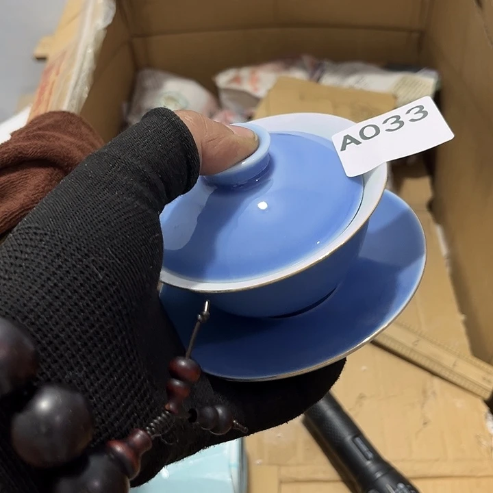 瓷片茶摆件工艺品摆件666