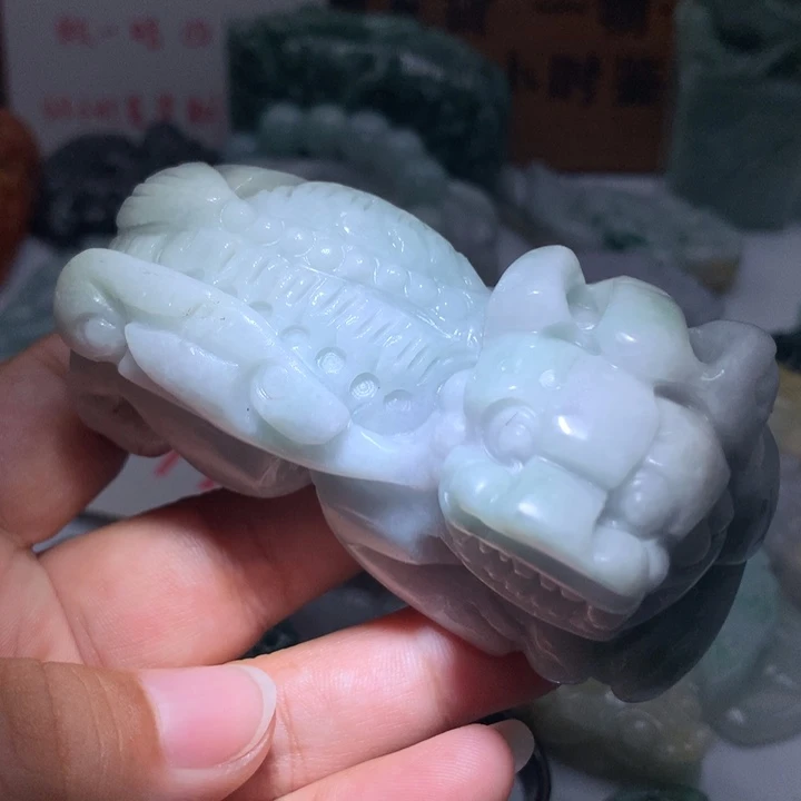 翡翠未镶嵌颈饰保真天然A货翡翠