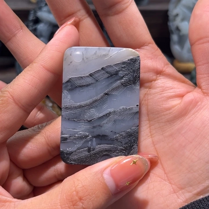 和田玉未镶嵌吊坠(不含链)