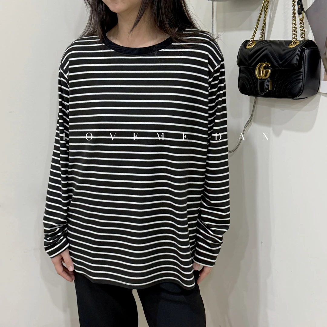 【T2378】LOVEME DAN-爱尚我女装-秋款条纹T恤